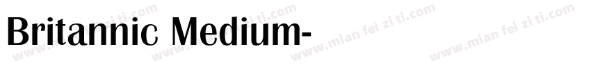 Britannic Medium字体转换